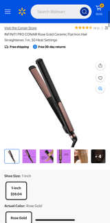InfinitiPro by Conair 1-inch Rose Gold Ceramic Flat Iron - Image 5