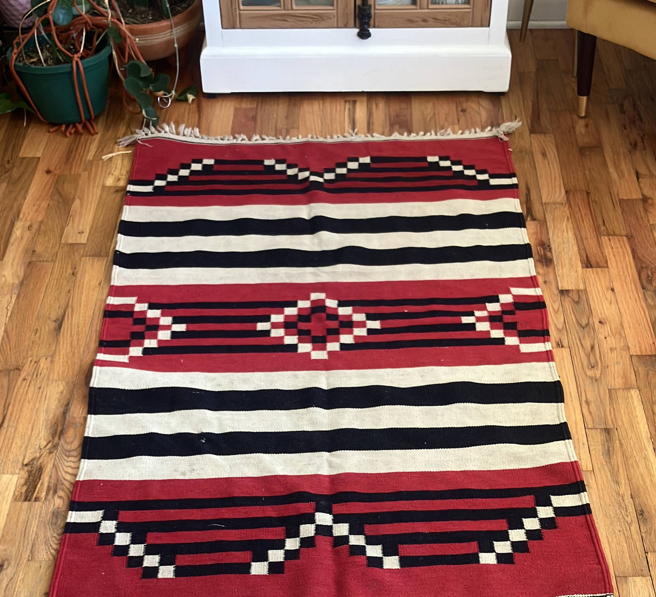 Southwestern Style Flatweave Wool Rug