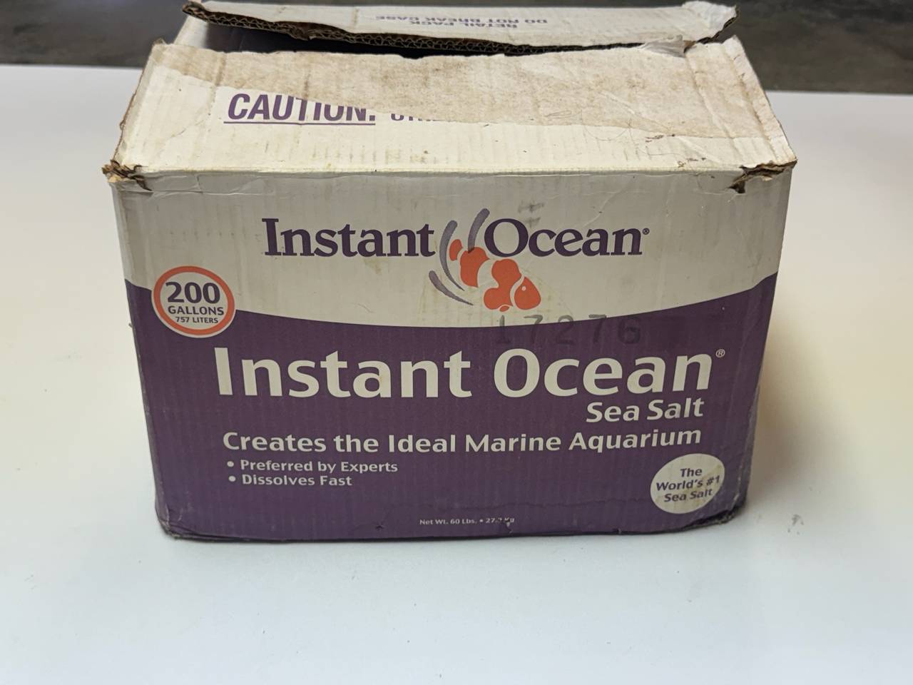 Instant Ocean Sea Salt 200 Gallon Mix Box
