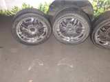 Aftermarket Chrome Wheels with Tires - Image 3