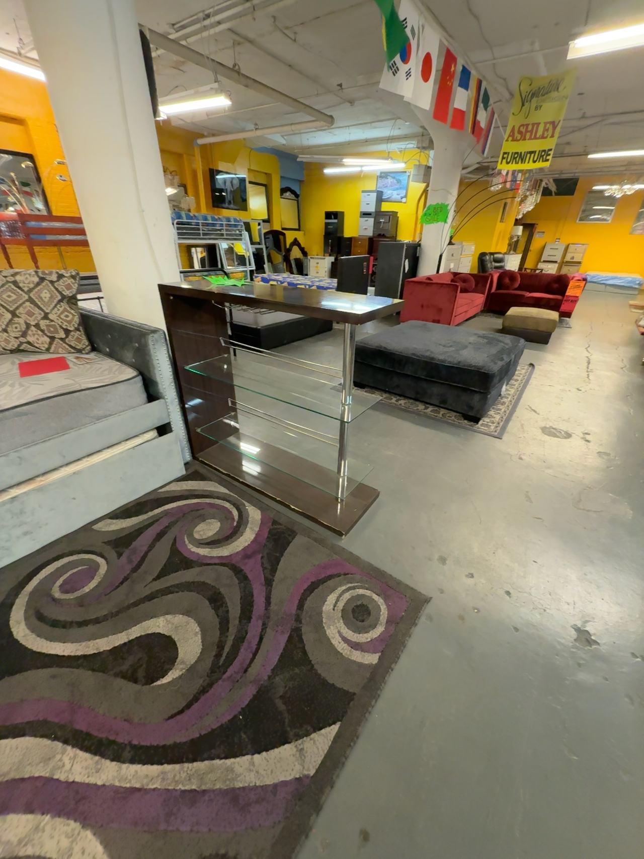 Coaster Furniture Bar Table with Wine Storage - White