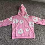 Denim Tears Cotton Wreath Hoodie Pink - Image 1