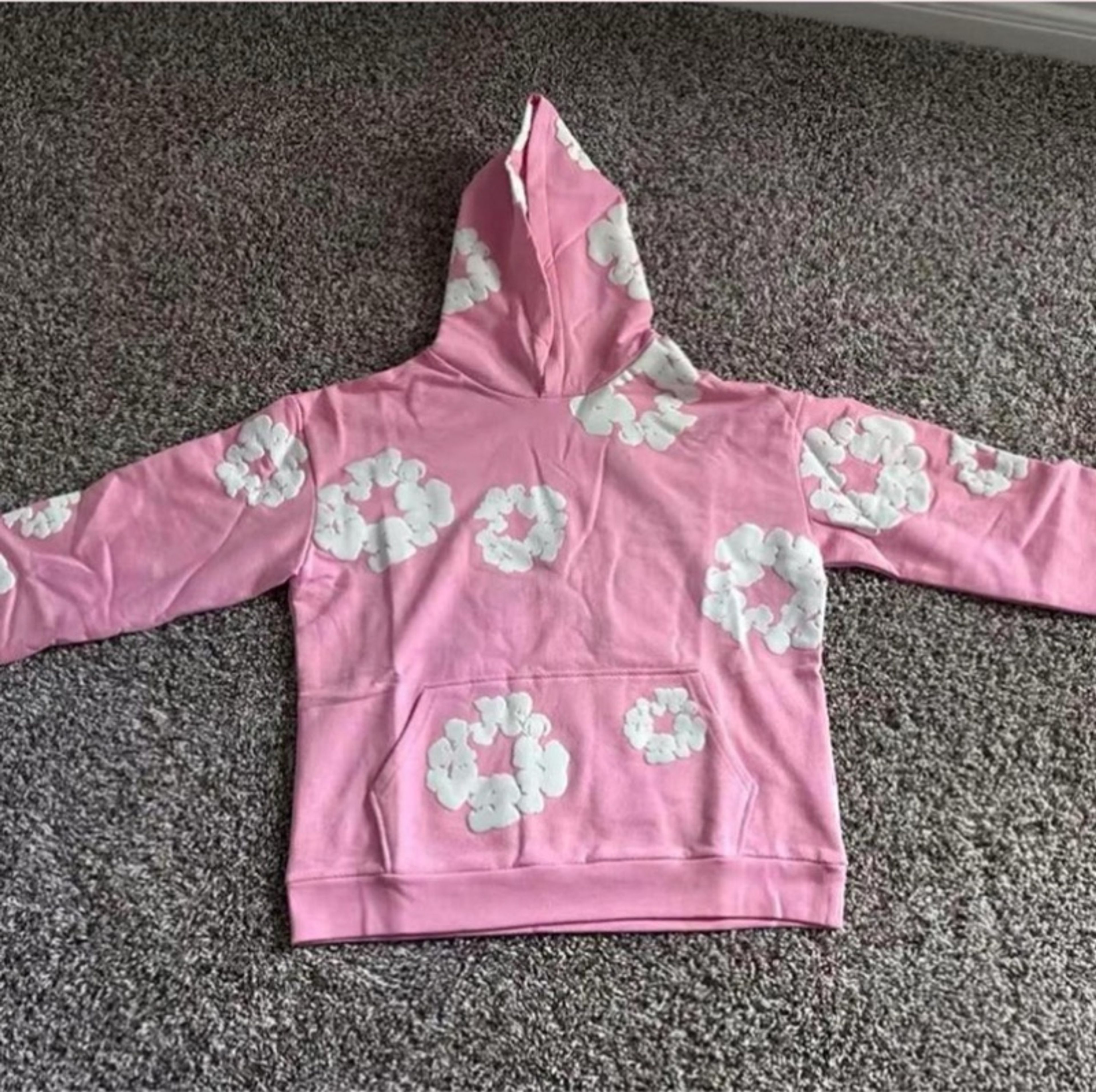 Denim Tears Cotton Wreath Hoodie Pink