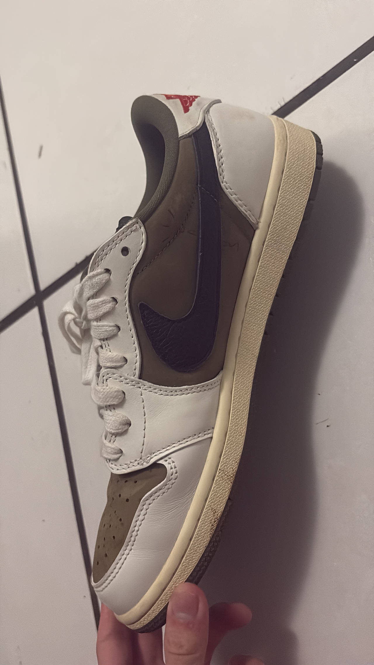 Nike Air Jordan 1 Low OG SP x Travis Scott 'Reverse Mocha' size 10.5 used