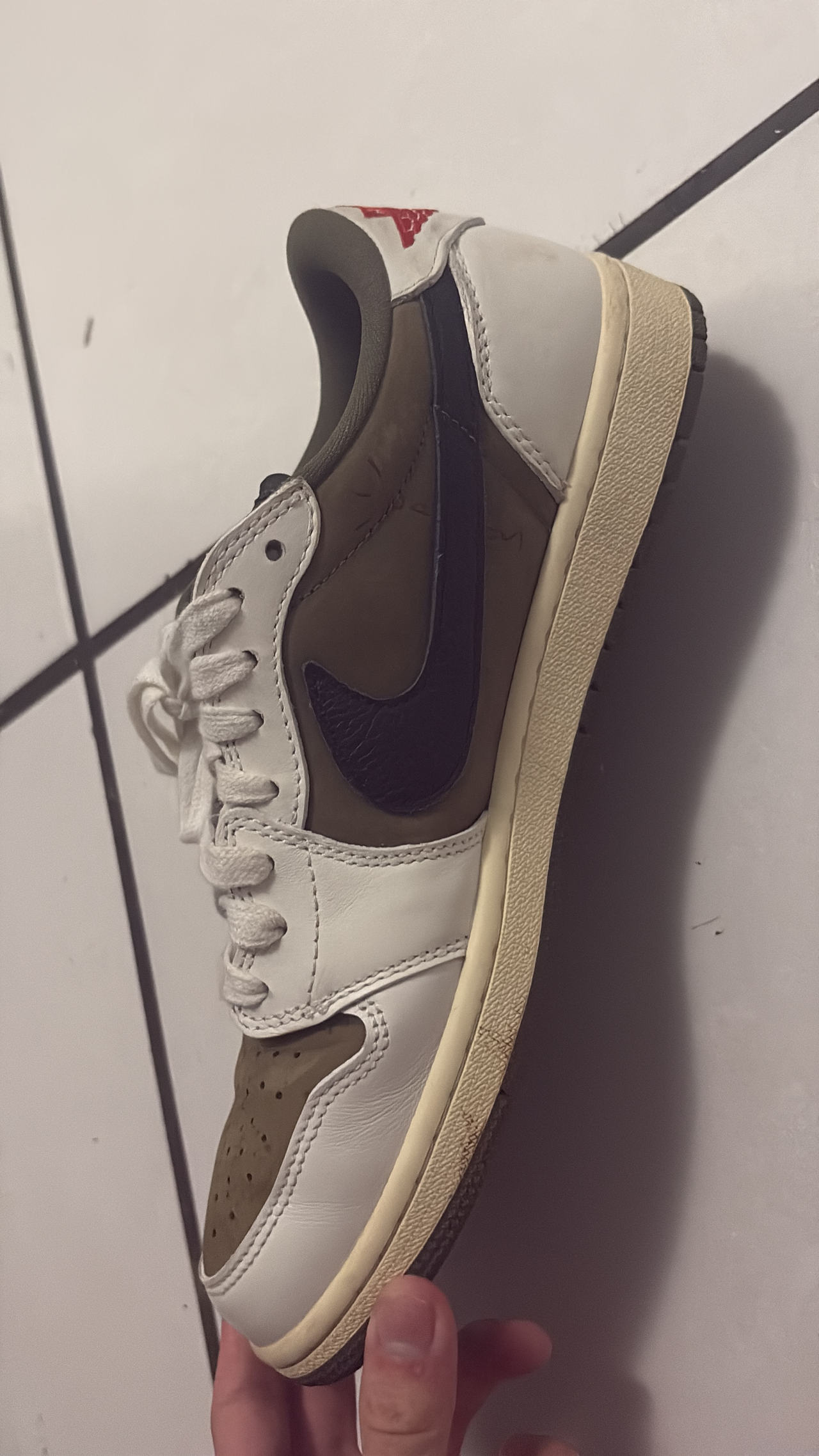 Nike Air Jordan 1 Low OG SP x Travis Scott 'Reverse Mocha' size 10.5 used
