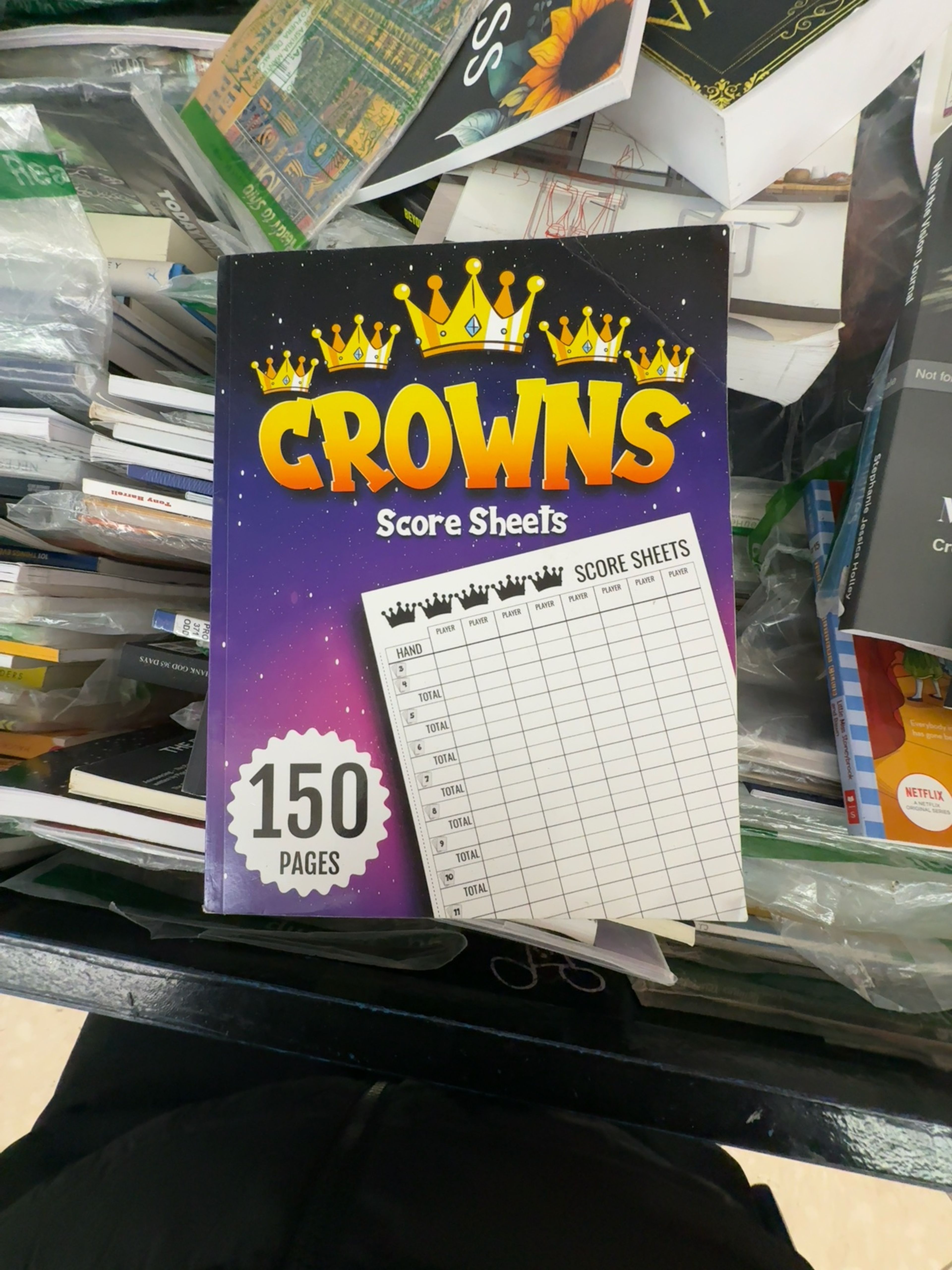 Crowns Score Sheets 150-Page Score Book