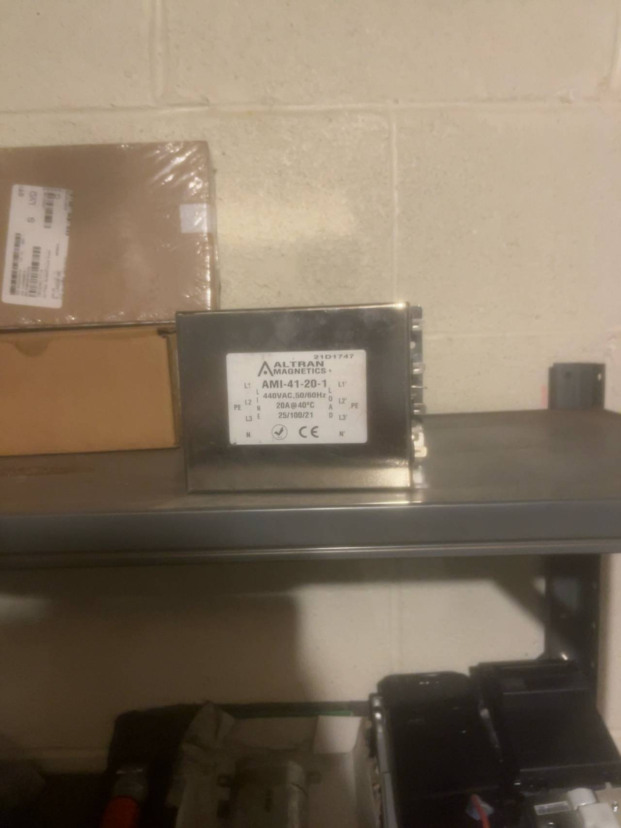 TurboChef EMI Filter 440V 3-Phase 20A Faston Terminals