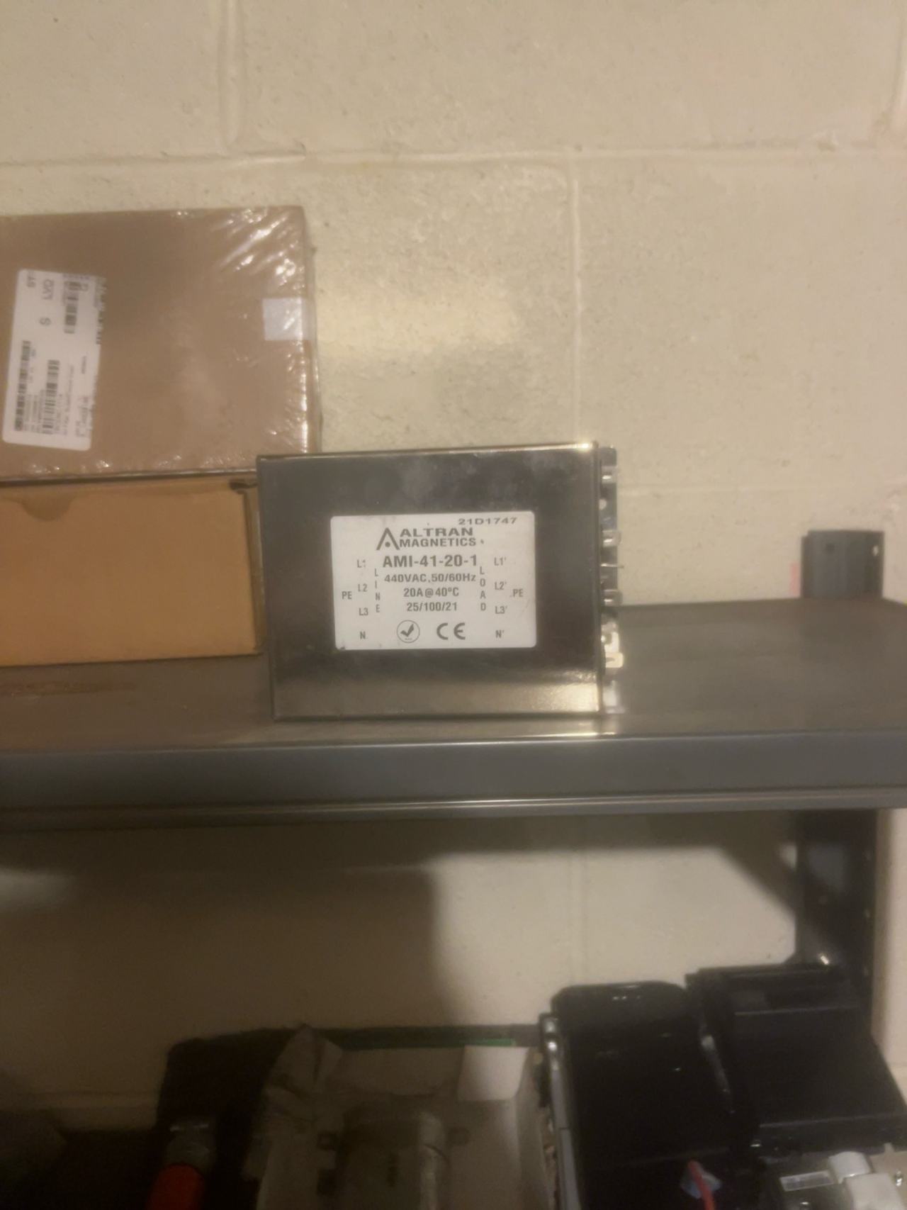 TurboChef EMI Filter 440V 3-Phase 20A Faston Terminals