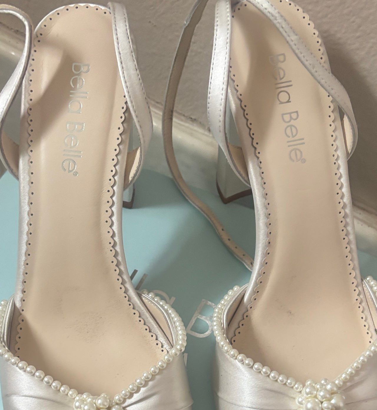 Bella Belle Abigail Pearl Block Heels