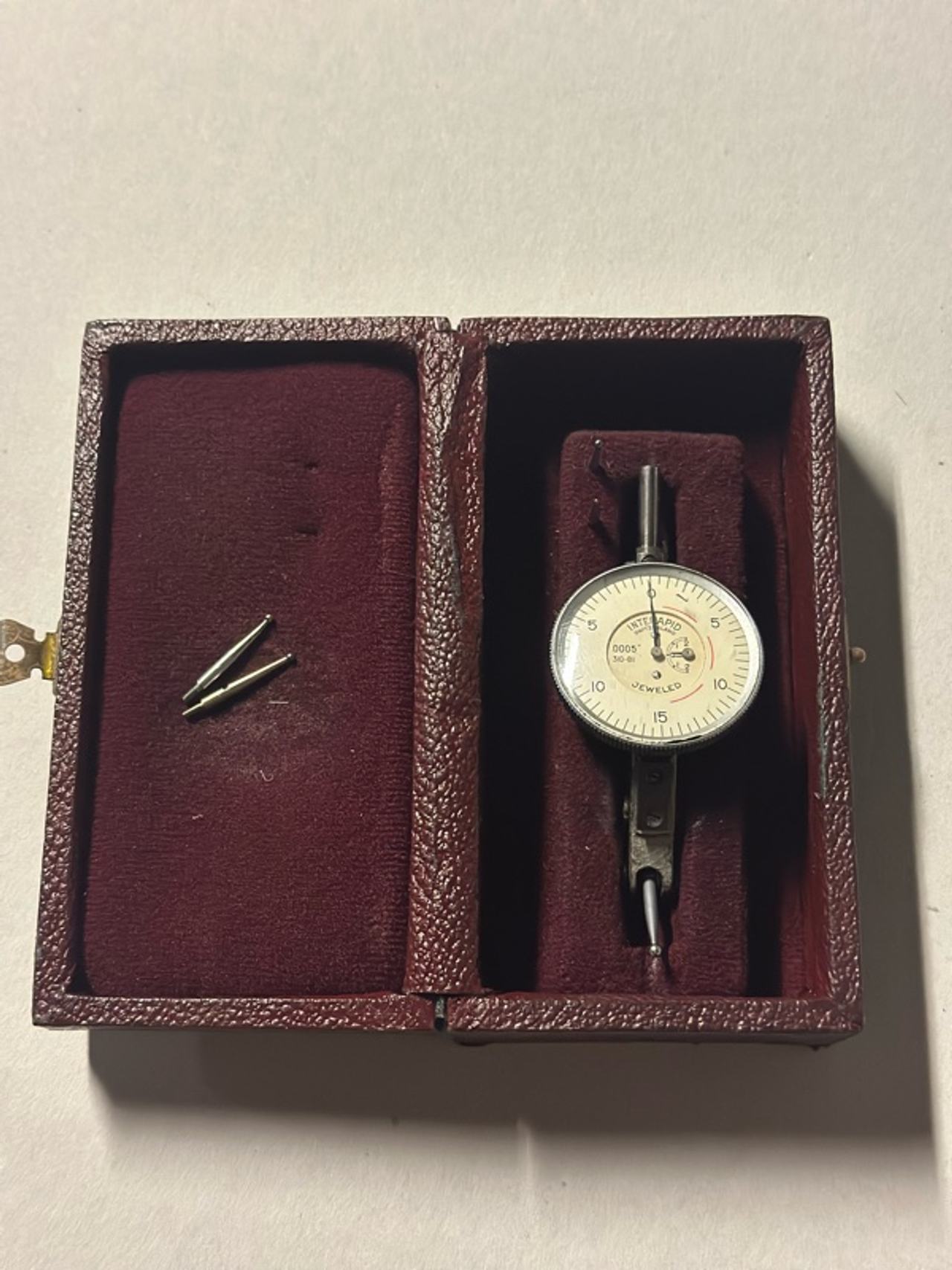 Interapid 310-B1 Horizontal Dial Test Indicator with case