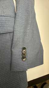 Hugo Boss Light Blue Micro-Check Blazer - Image 3