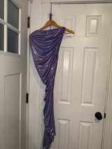 Norma Kamali Cayla Side Drape Gown Lilac XS - Image 3