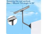 Gen 3 Mount for Starlink, Adjustable Wall /Roof Mounting Kit Compatible with V3  - Image 4