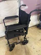 VMS 19" Transport Wheel Chair - 300lb Capacity - Image 2