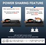 AMZCHEF Portable Induction Cooktop 6.8" Black - Image 4