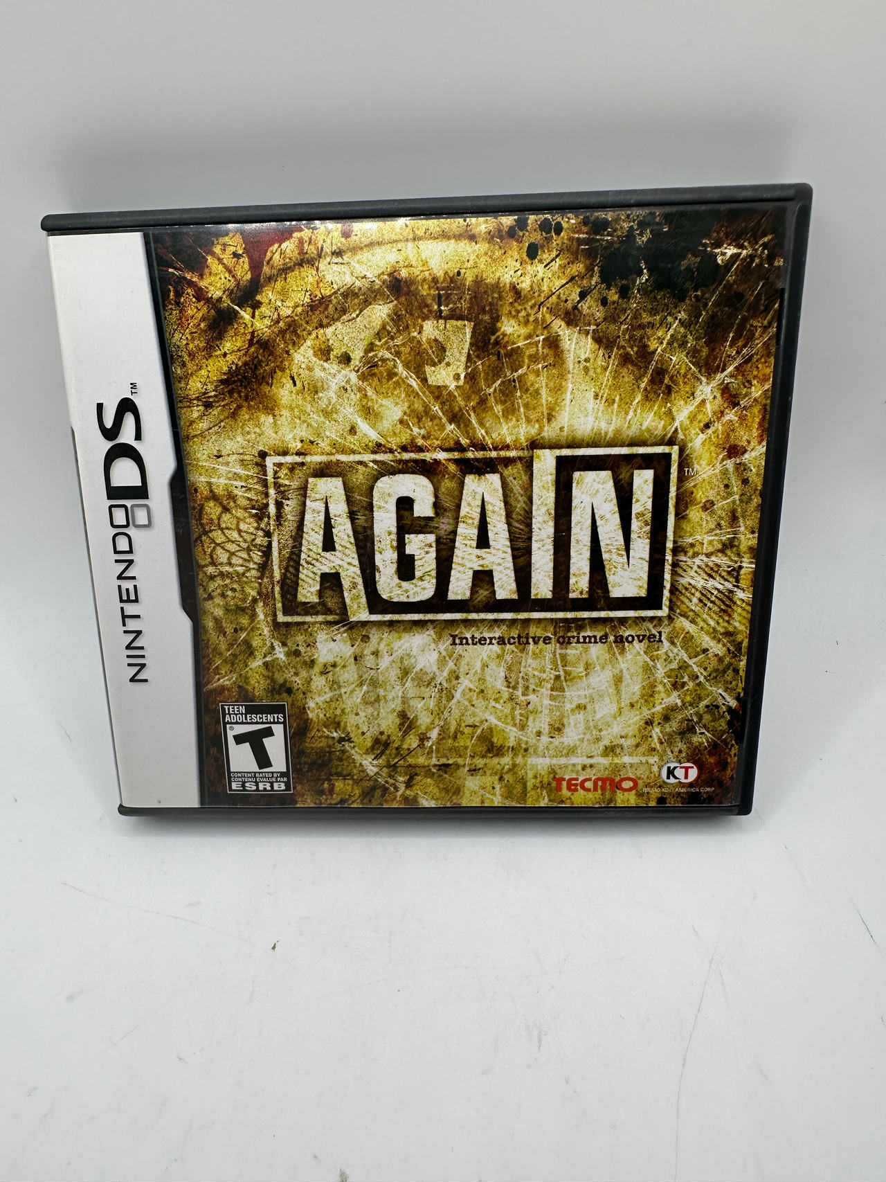 Again: Dark Interactive Crime Novel (Nintendo DS, 2010) Video Game with Manual
