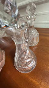 American Brilliant Cut Glass Cruet with Star Stopper - Image 8