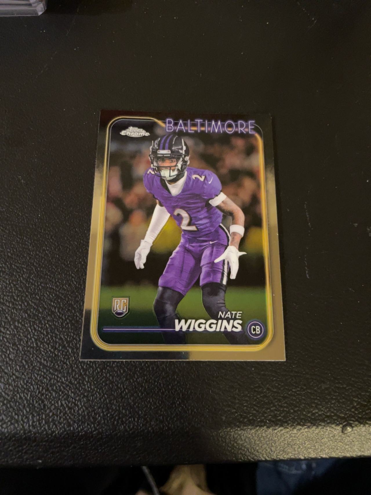 Topps Chrome 2024 Nate Wiggins Rookie Card Ravens