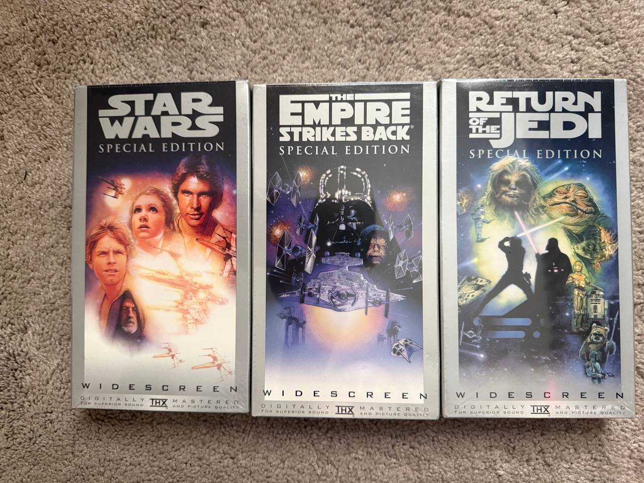 Star Wars Trilogy Special Edition Widescreen VHS Box Set (New/Sealed)