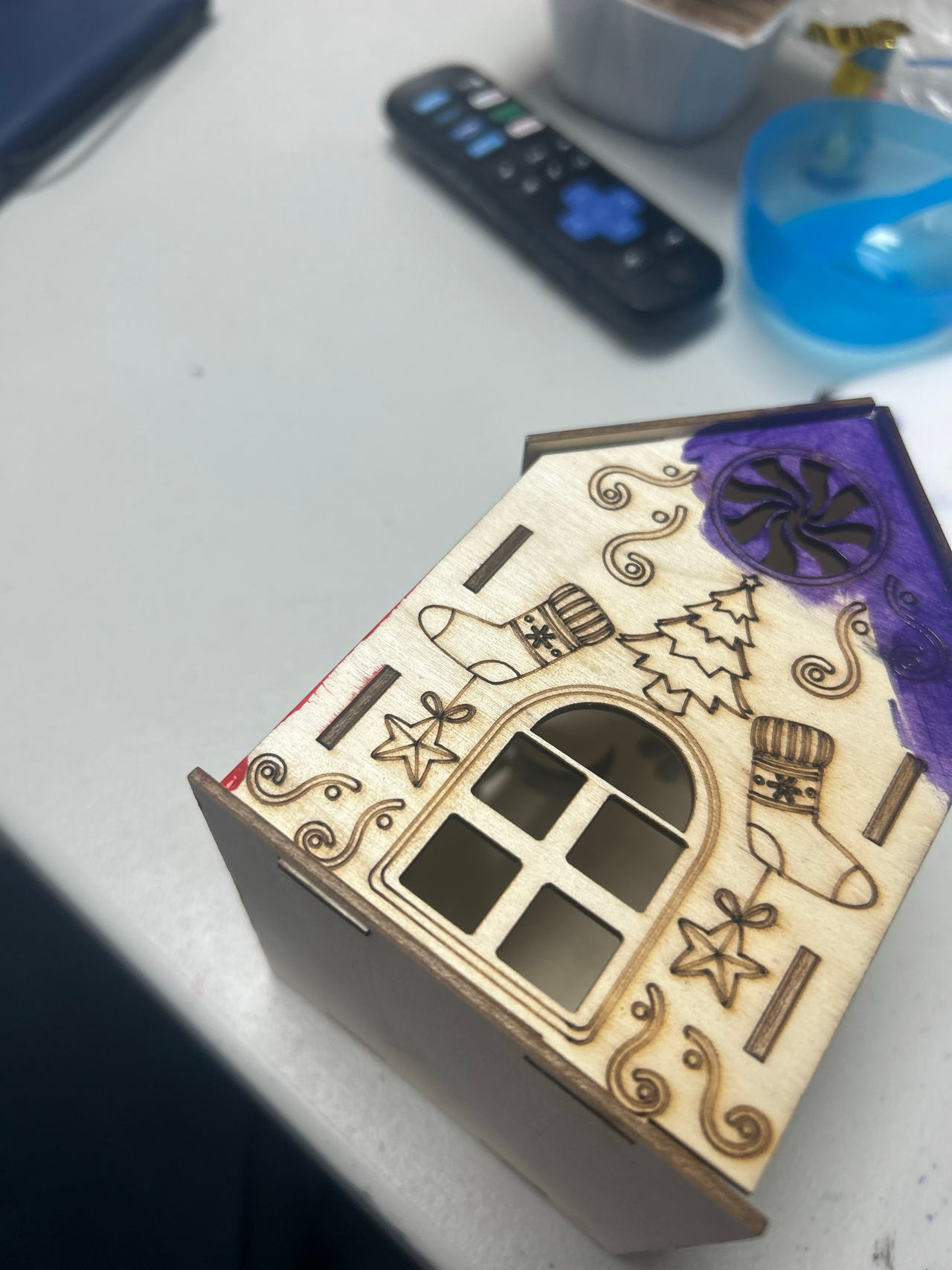 DIY Wooden Christmas House Kit