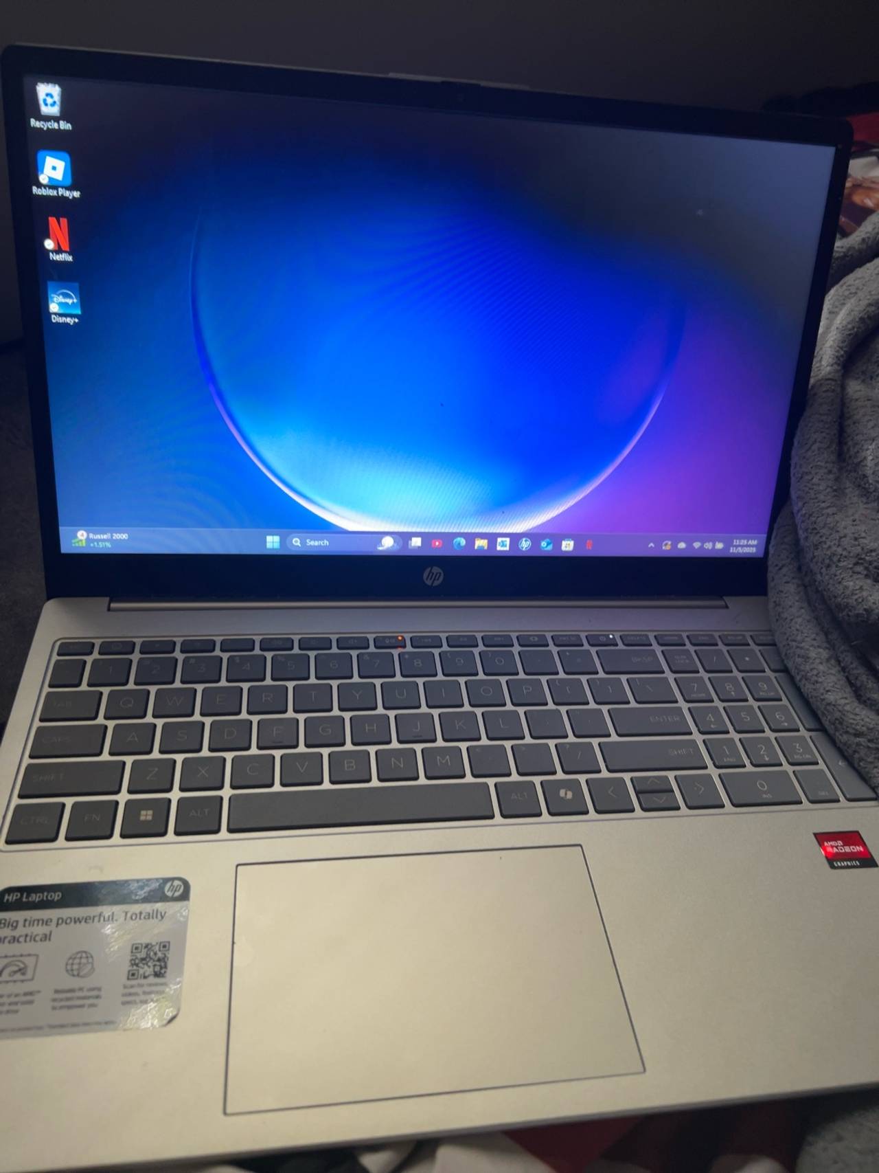 HP 15.6" Laptop Natural Silver