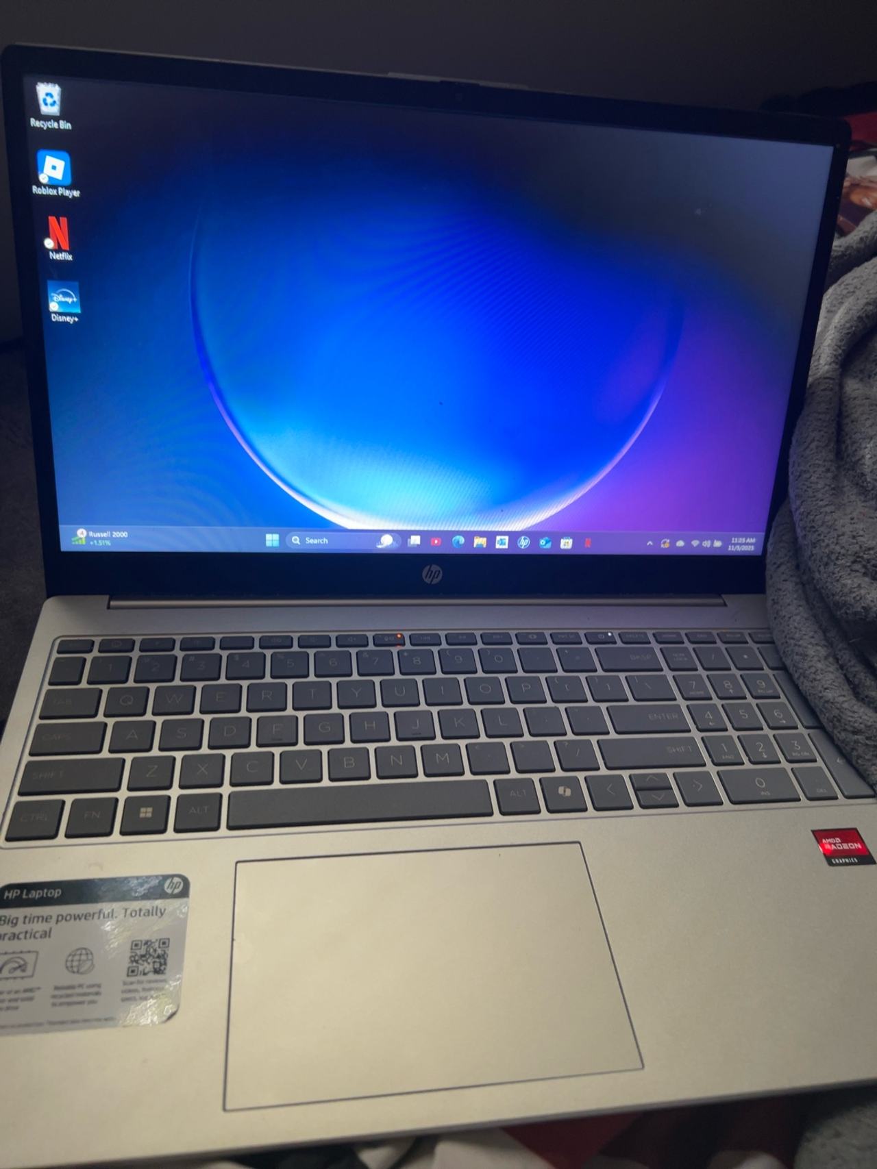 HP 15.6" Laptop Natural Silver