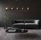 Restoration Hardware Guild Iron Rectangular Chandelier - Image 4