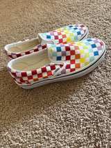 Vans Classic Slip-On Rainbow Checkerboard - Size 8 women, size 6.5 Men. - Image 6