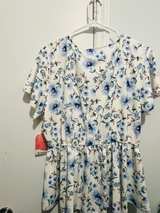 Ava & Viv Floral Ruffle Wrap Top - Image 3