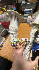 Schierholz Antique German Porcelain Candelabra - Image 3