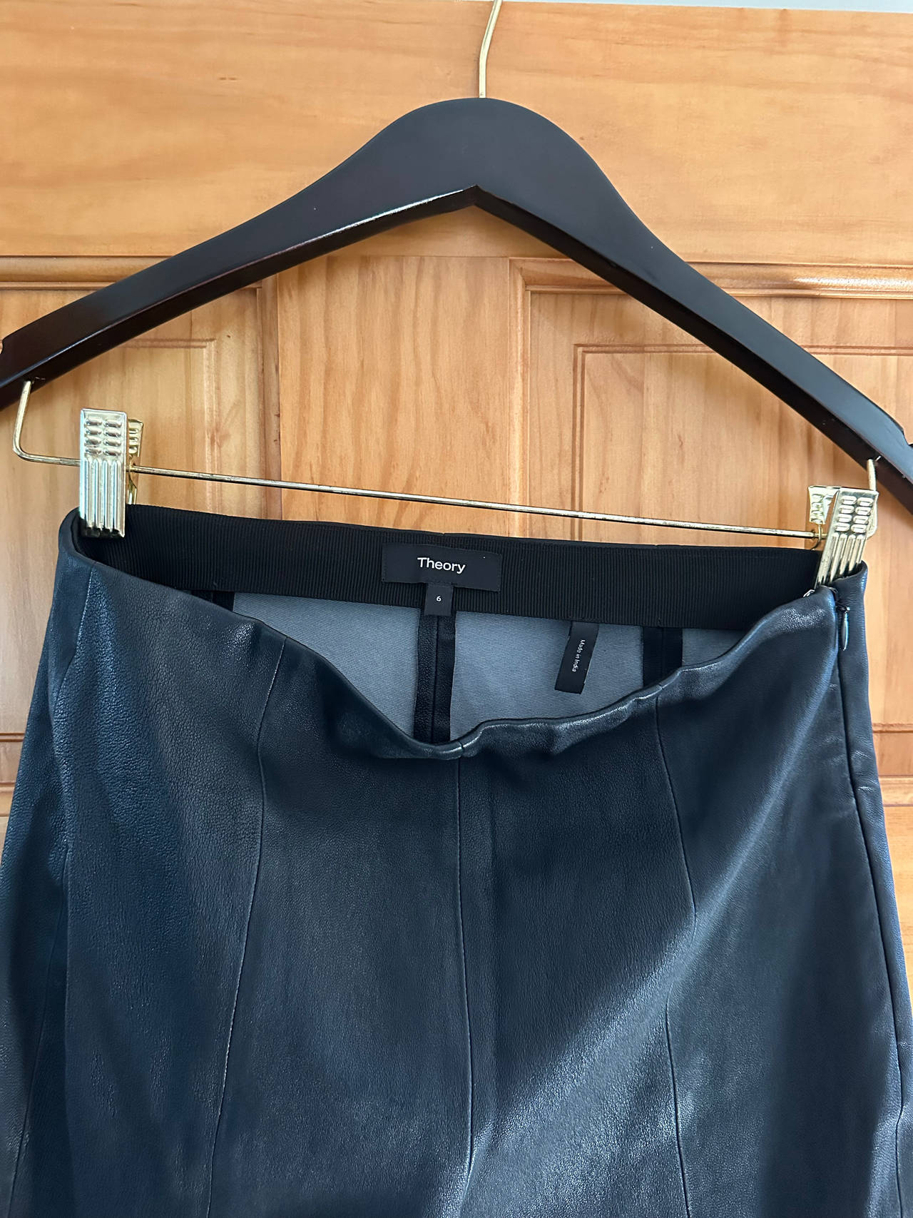 Theory Leather Pants size 6 Women