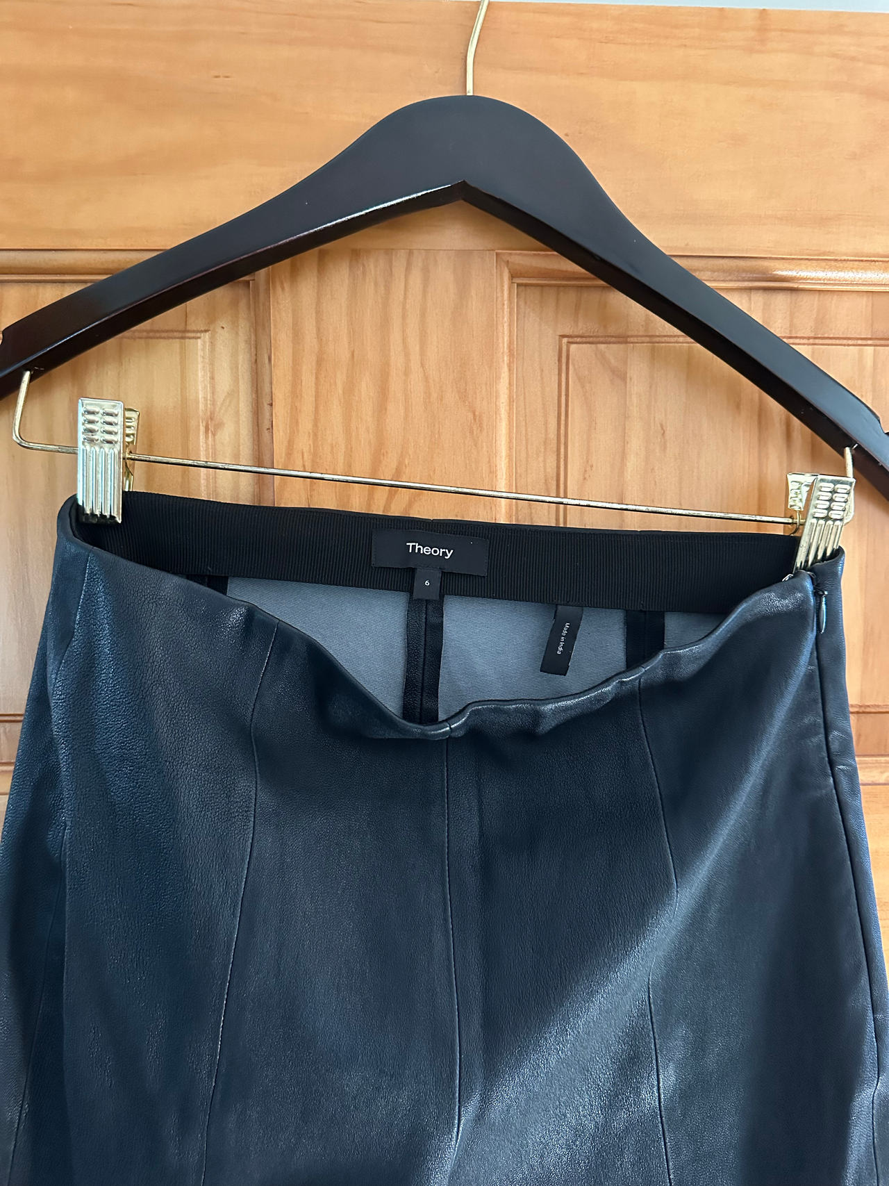 Theory Leather Pants size 6 Women