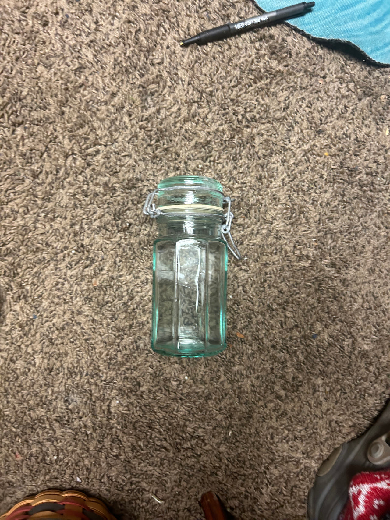 Glass Storage Jar with Clamp Lid