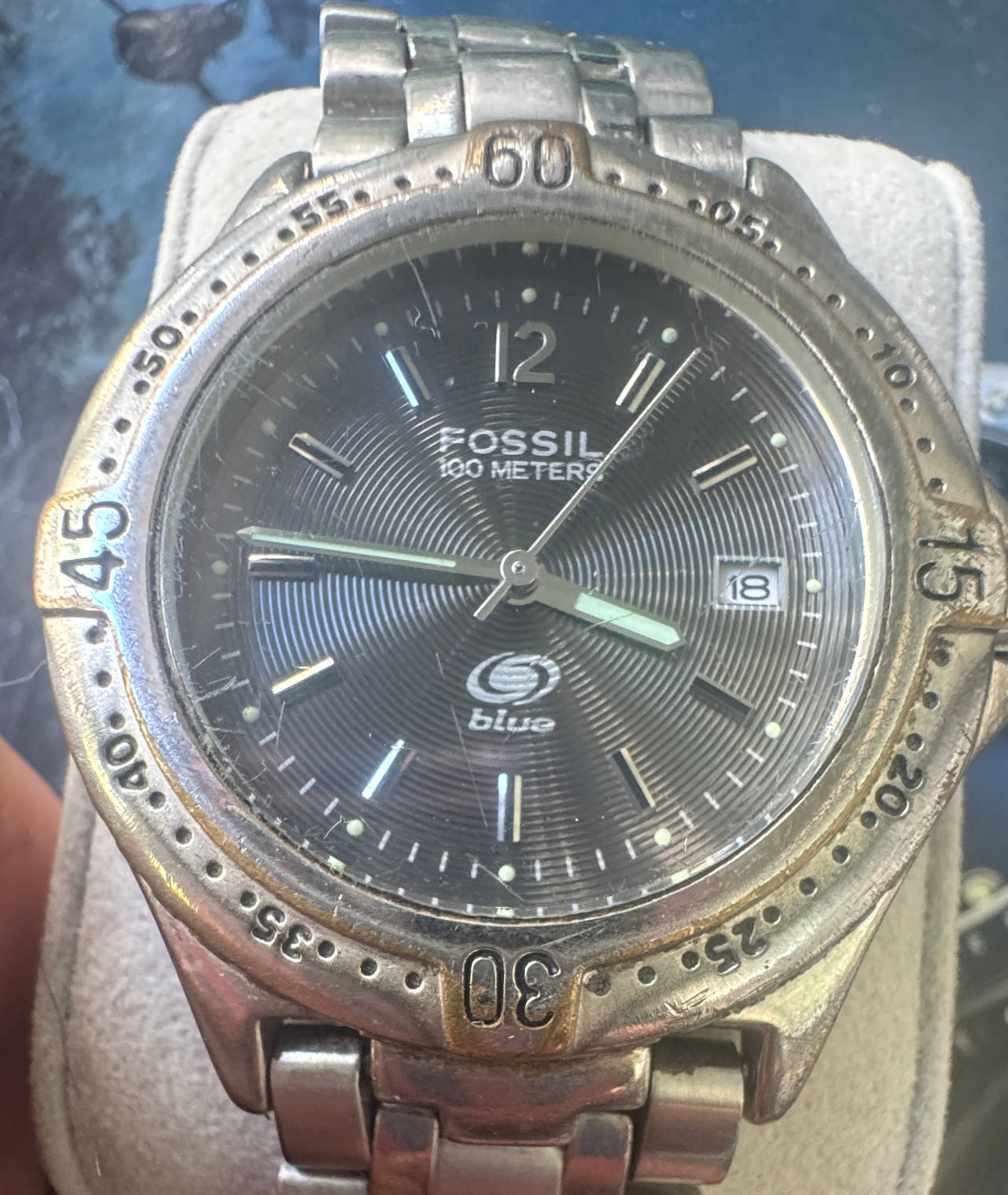 Fossil Blue 100 Meters Watch