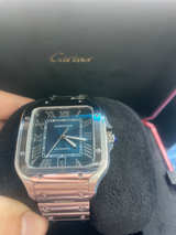 Cartier de Santos blue alligator  - Image 1