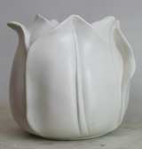 Vintage Stangl Tulip Vase, 1878, White Large Flower Ware Bowl, Pot, Pottery - Image 1