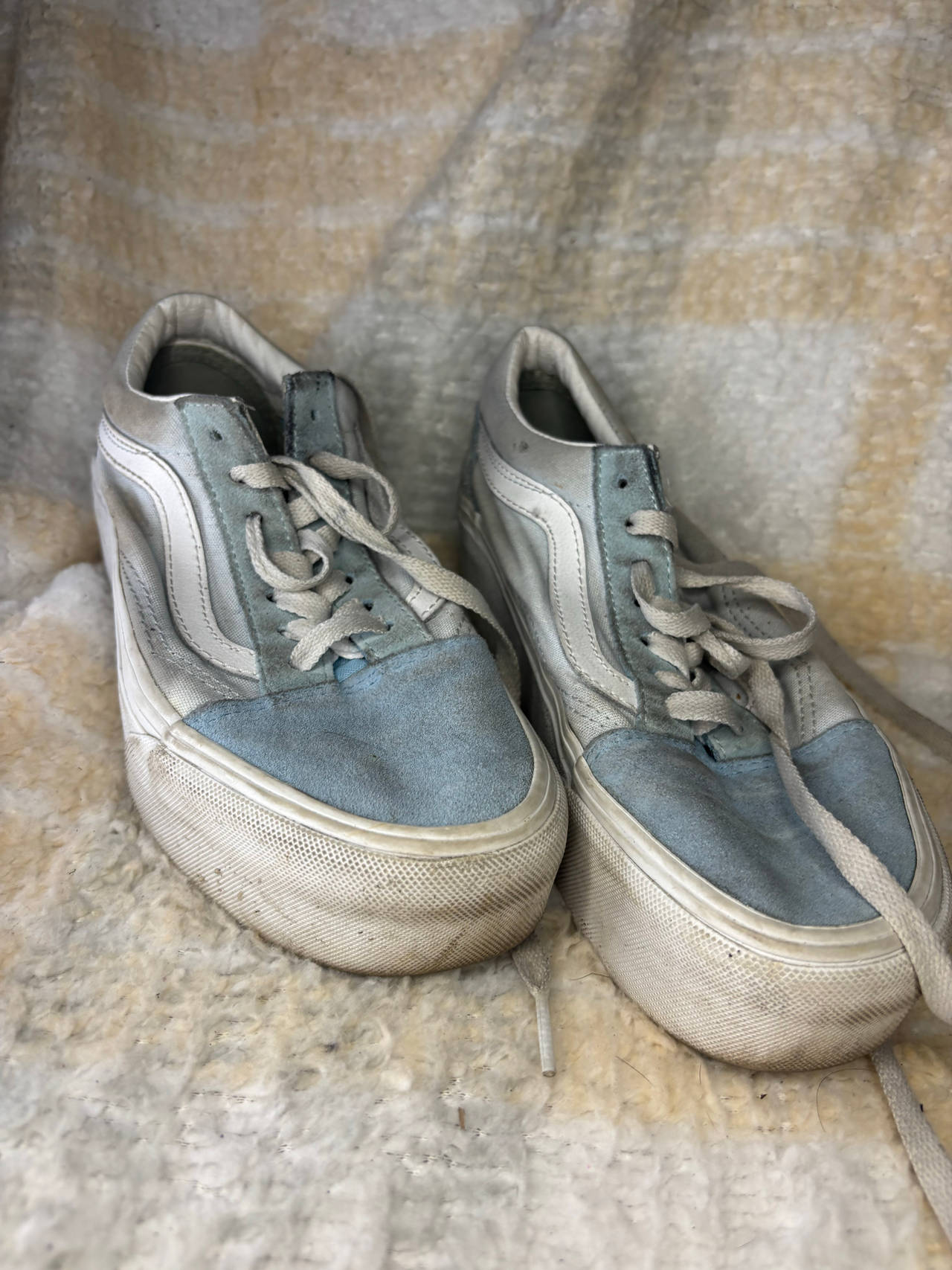 Vans Old Skool Light Blue Womens Size 6