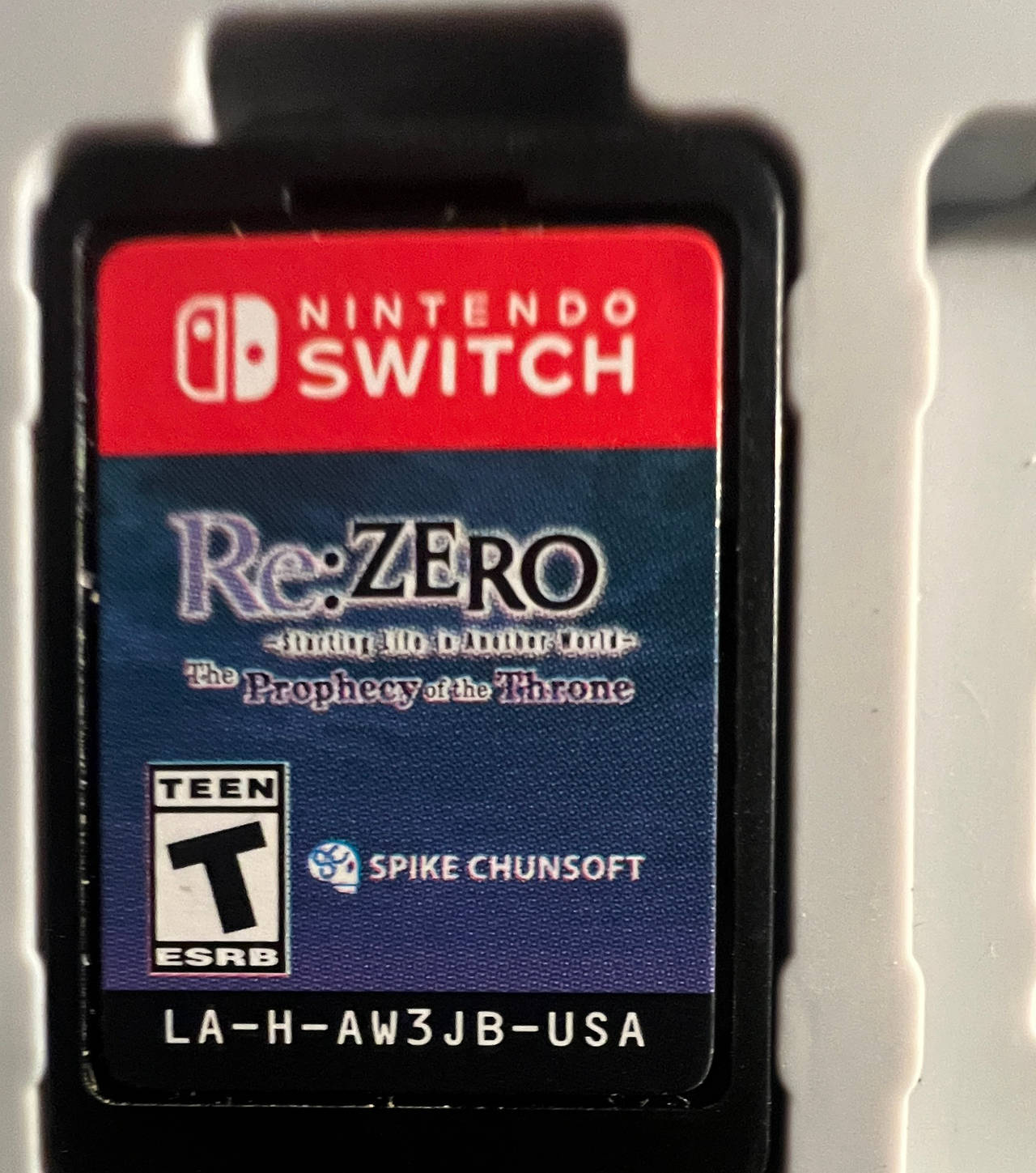 Re:ZERO -Starting Life in Another World- The Prophecy of the Throne - Nintendo Switch