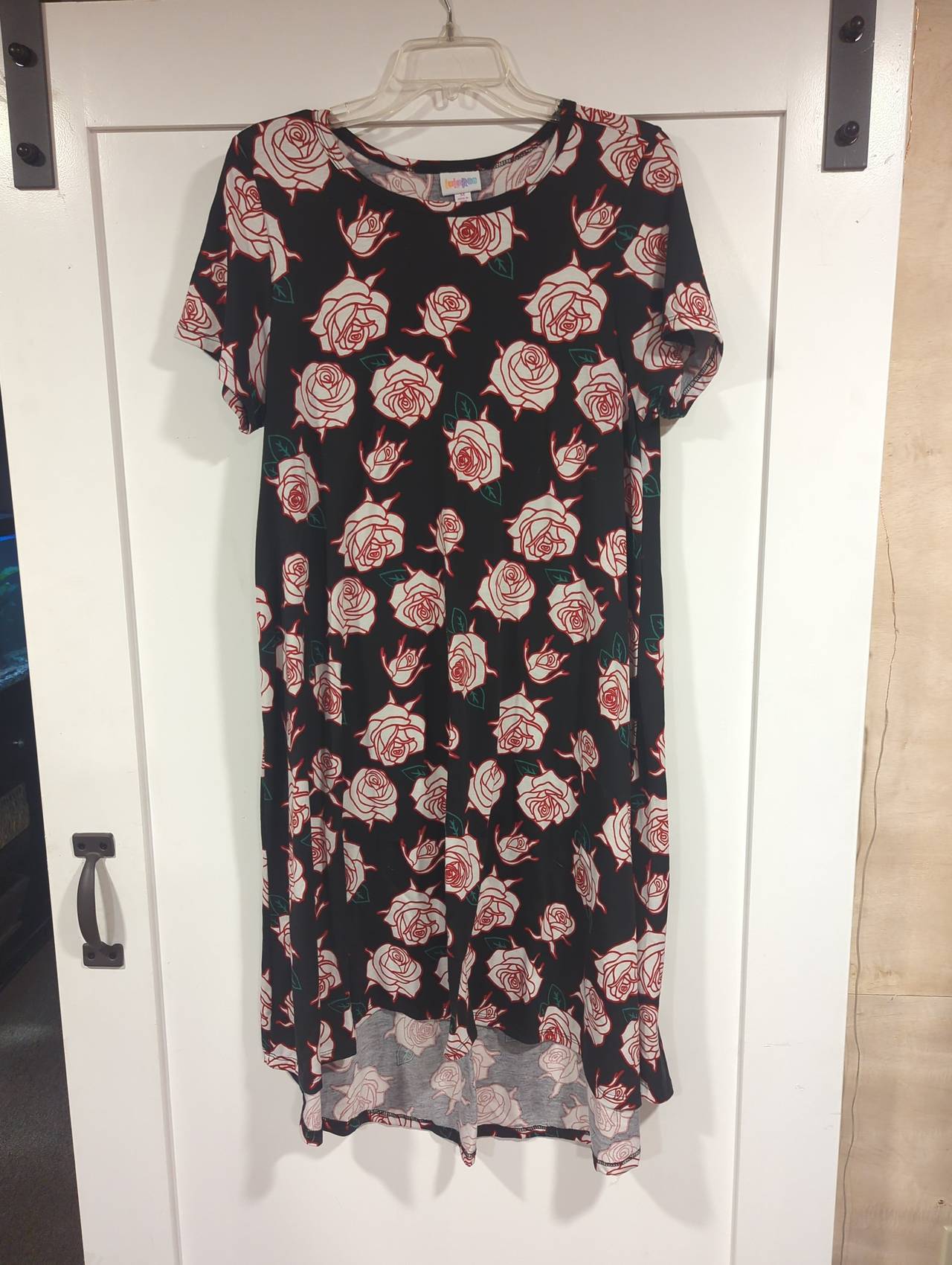 LuLaRoe Carly Dress Rose Print