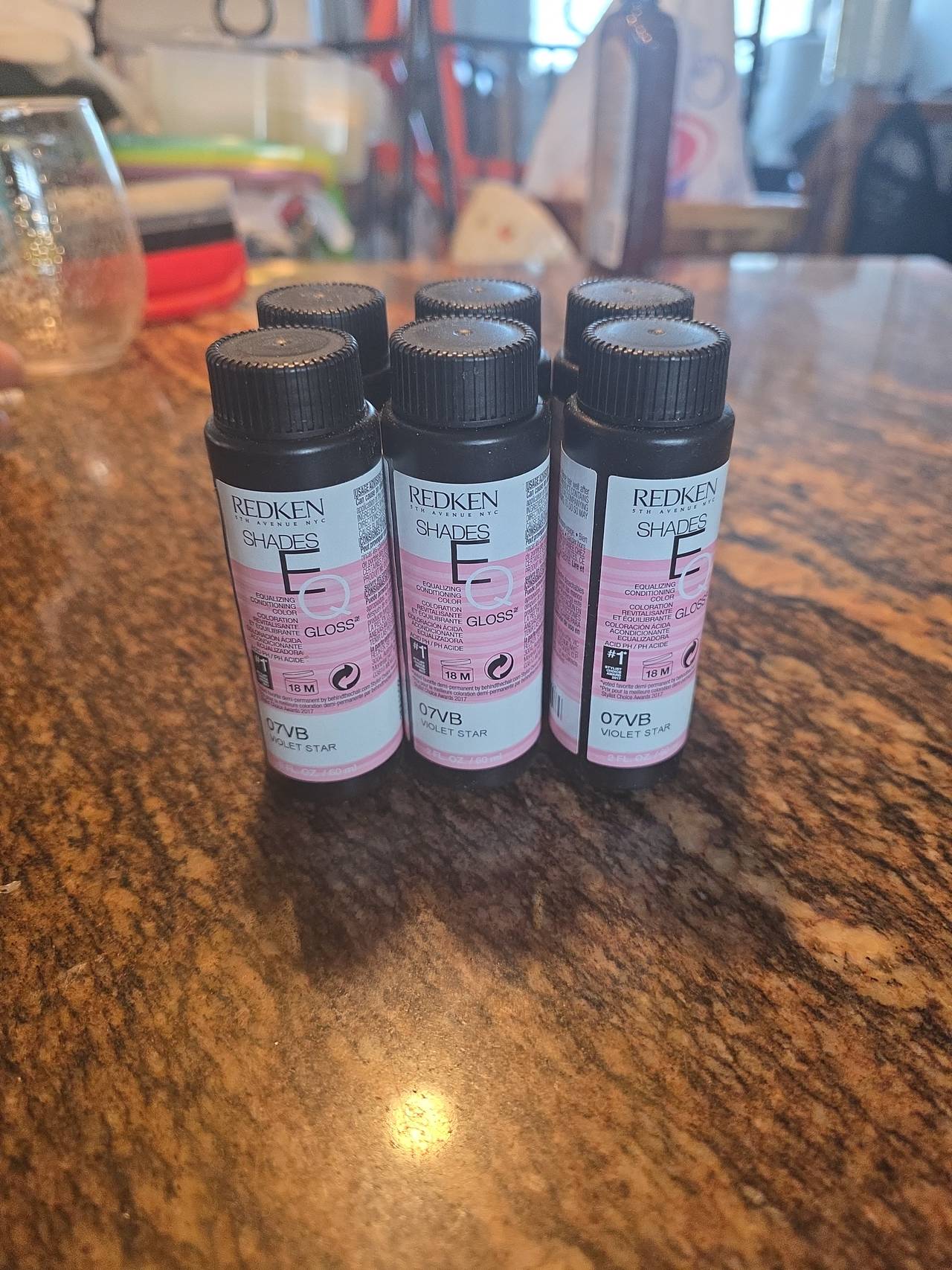 6 pcs Redken Shades EQ Gloss 07VB Violet Star