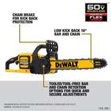 DeWalt 60V MAX FLEXVOLT 16 in. Brushless Cordless Chainsaw - Image 5