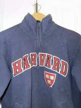 Harvard College Zip Up Sweater Jacket Champion School Size Small - Image 5