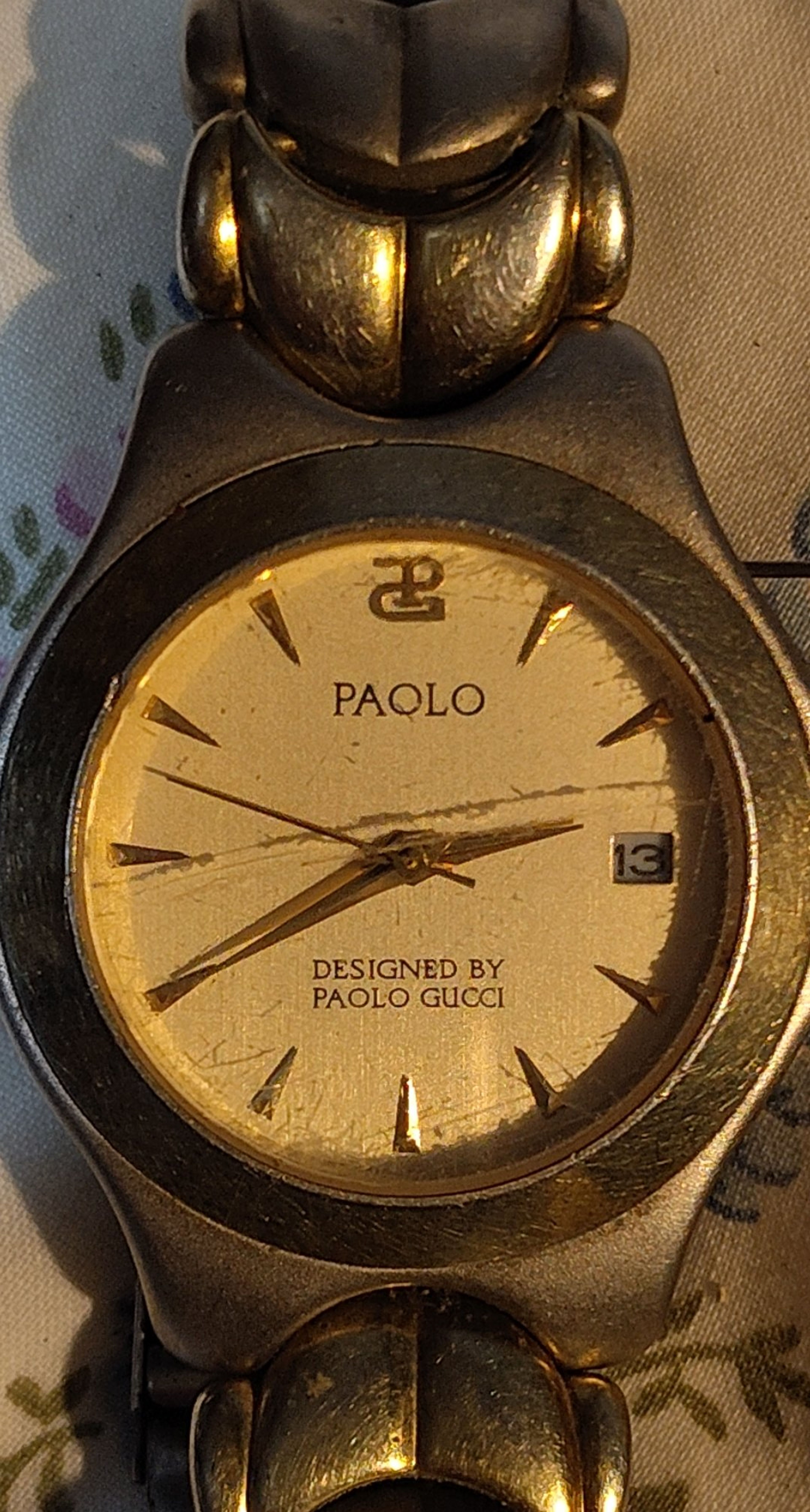 Paolo Gucci Vintage Two-Tone Watch - Image 2