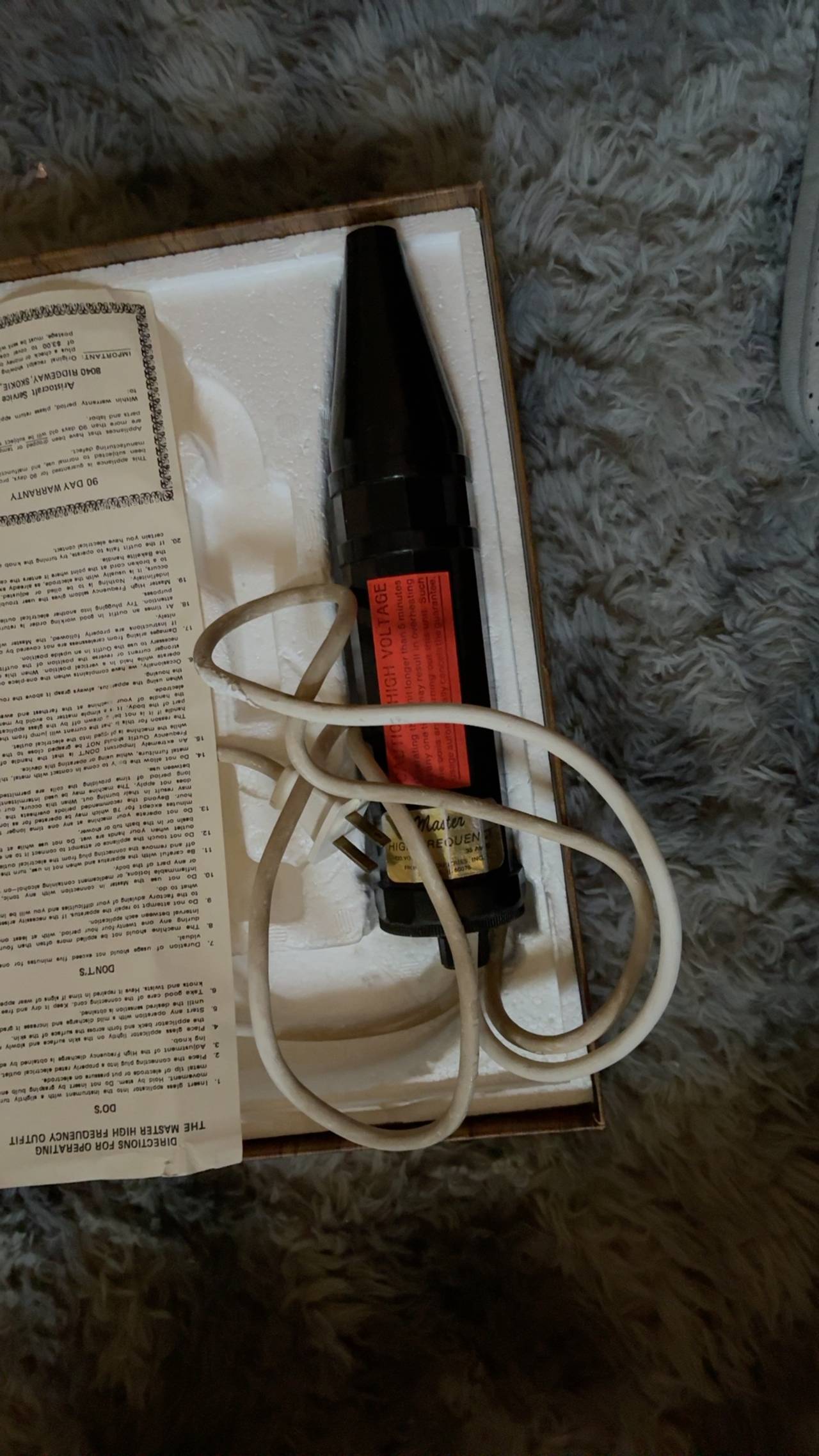 Master Violet Ray Machine