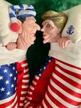 Vintage Ronald and Nancy Reagan Bed Slippers - Image 6