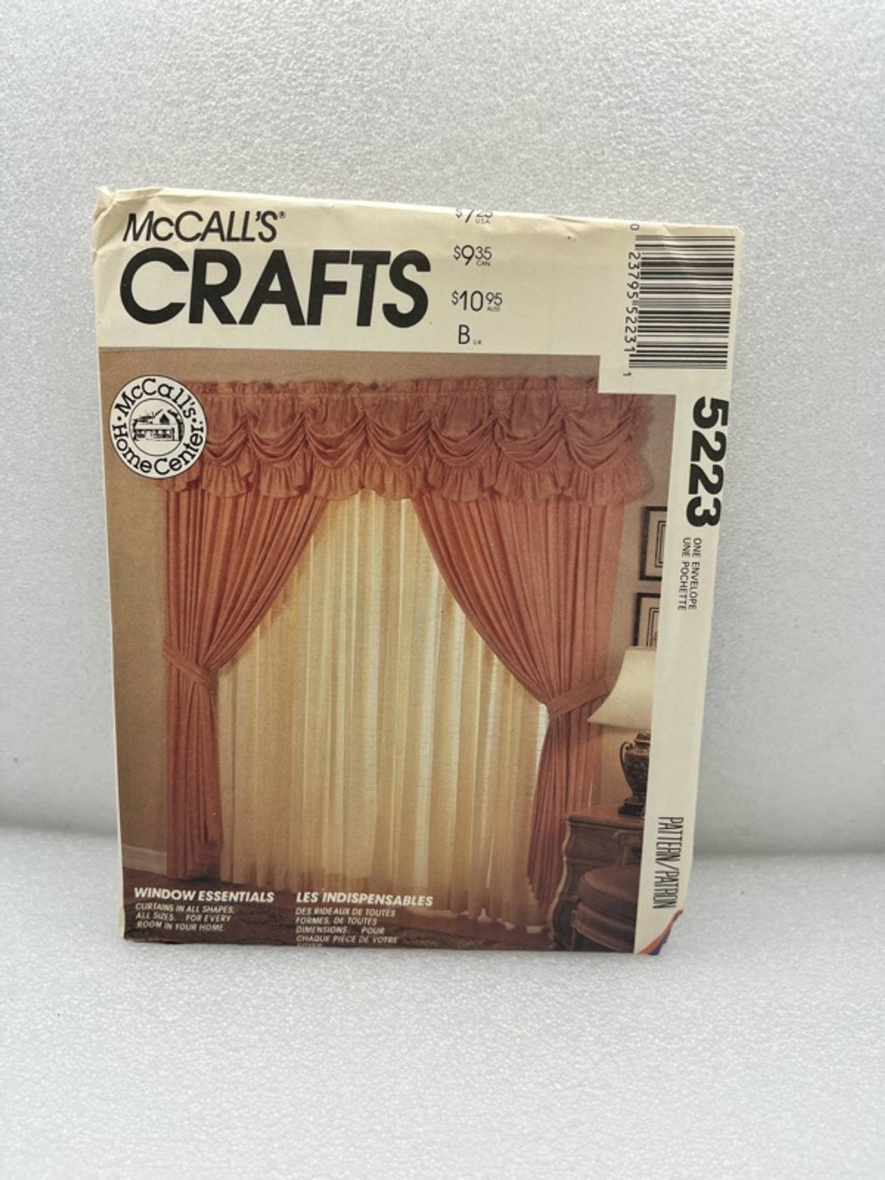 McCall's 5223 Curtains Sewing Pattern