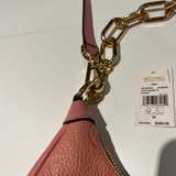 Michael Kors Jet Set Medium Logo Embossed Leather Shoulder Bag - Image 3