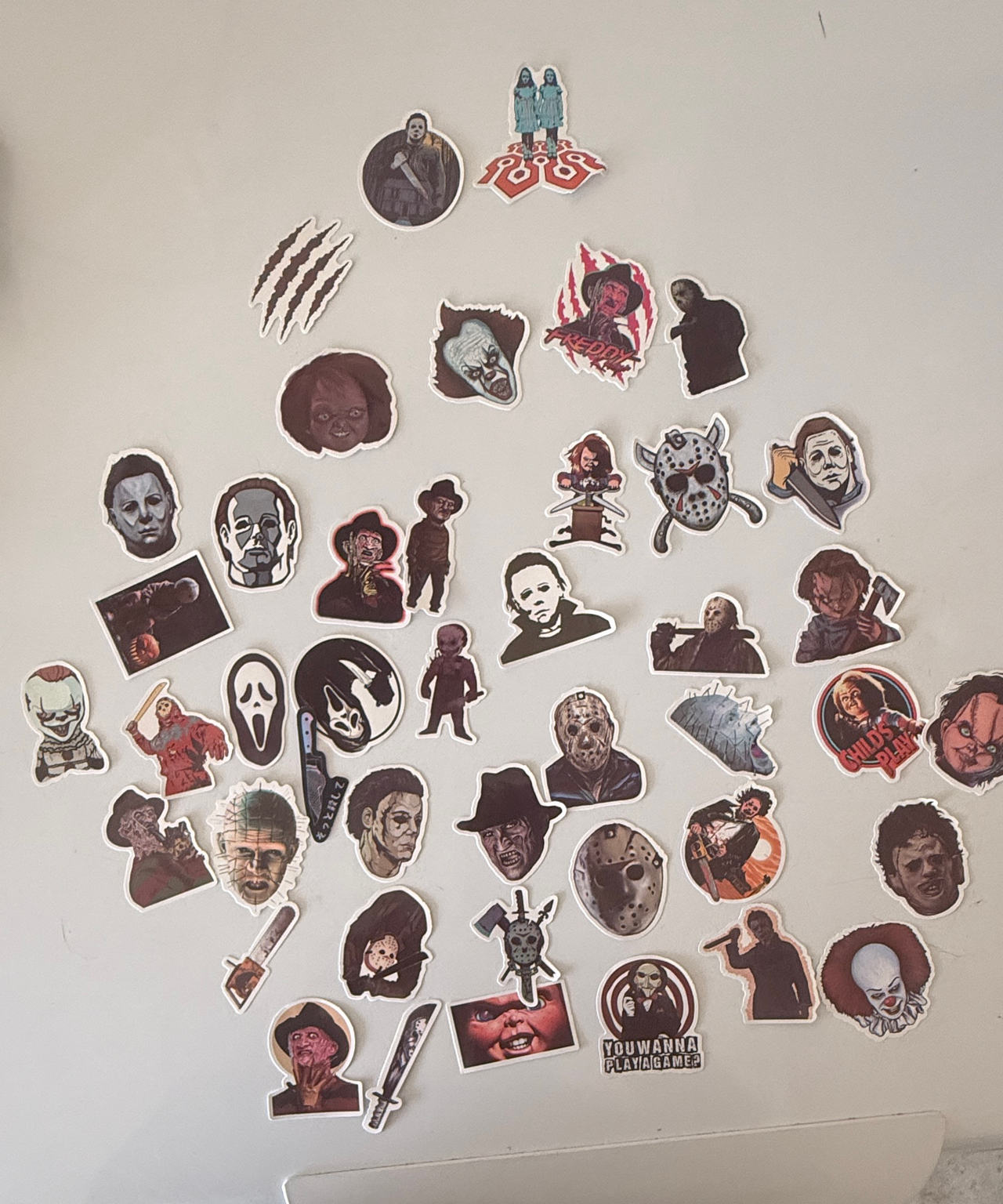Horror Movie Character Sticker Pack