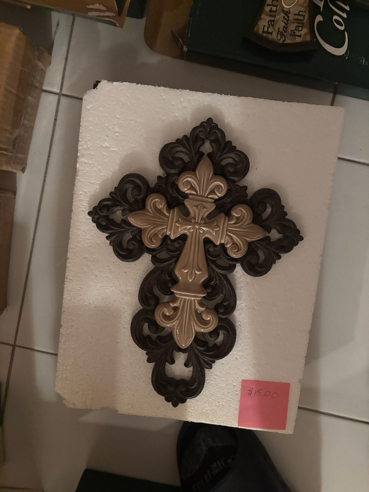 Decorative Fleur-de-Lis Wall Cross