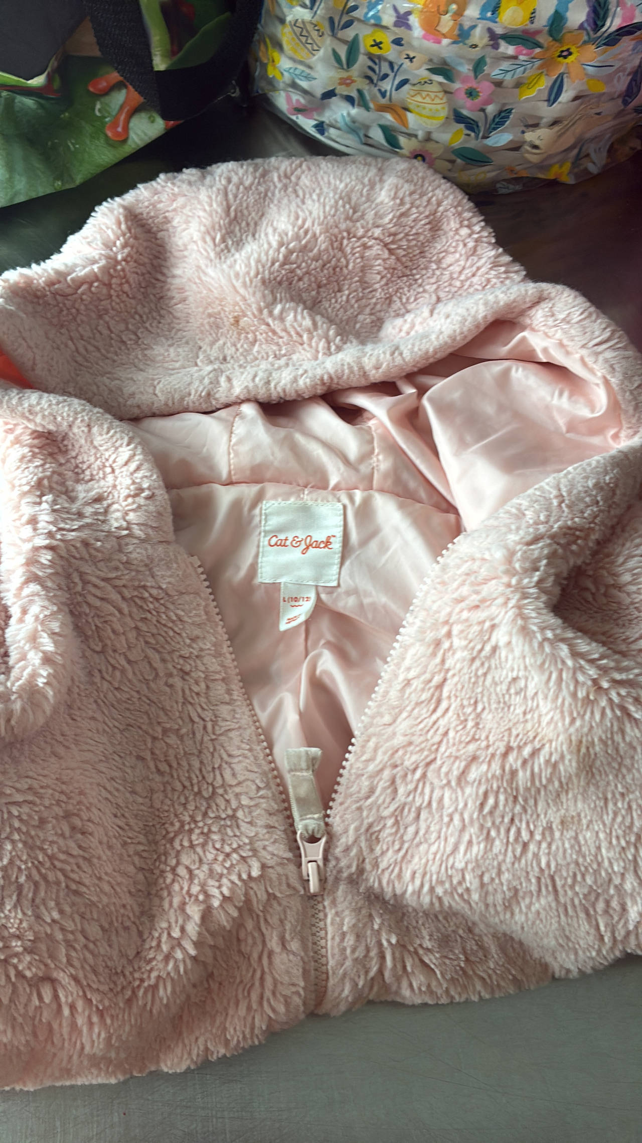Cat & Jack Girls' Sherpa Zip-Up Hoodie